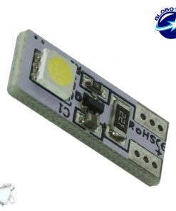 Λαμπτήρας LED T10 Can Bus με 2 SMD 5050 Ψυχρό Λευκό GloboStar 98340