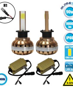 LED HID KIT H1 45 Watt 4500 Lumen 9-32 Volt DC 6000k GloboStar 99700