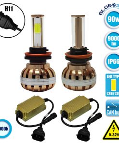 LED HID KIT H11 45 Watt 4500 Lumen 9-32 Volt DC 6000k GloboStar 99709