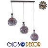 GloboStar® ILLUME 01249 Μοντέρνο Κρεμαστό Φωτιστικό Οροφής Τρίφωτο Ασημί Μεταλλικό με Κρύσταλλα Μ64 x Π18 x Υ24cm 2 GloboStar® ILLUME 01249 Μοντέρνο Κρεμαστό Φωτιστικό Οροφής Τρίφωτο Ασημί Μεταλλικό με Κρύσταλλα Μ64 x Π18 x Υ24cm