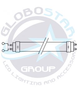 Alternative view of Λάμπα LED Τύπου Φθορίου T8 Γυάλινη Τροφοδοσίας Ενός Άκρου 120cm 20W 230V 2000lm 320° Ψυχρό Λευκό GloboStar 32679