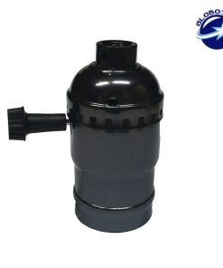 Vintage Industrial Retro E27 Μαύρο Ντουί με Διακόπτη DIY GloboStar 90015