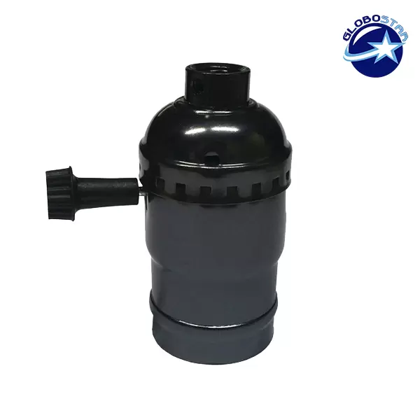 Vintage Industrial Retro E27 Μαύρο Ντουί με Διακόπτη DIY GloboStar 90015