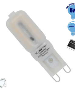Λάμπα LED G9 6W 230V 590lm 320° Ψυχρό Λευκό 6000k Dimmable GloboStar 07432