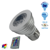 Λάμπα LED Σποτ E27 5W 230V 325lm 35° με Ασύρματο Χειριστήριο RGB GloboStar 47722