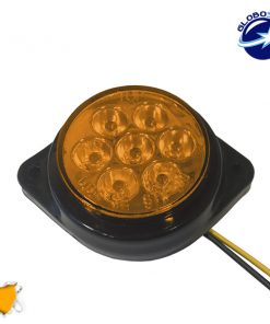 LED Πλευρικά Φώτα Όγκου Φορτηγών BULLET Αδιάβροχο IP66 7 SMD 24 Volt Πορτοκαλί GloboStar 75489