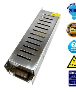 LED Τροφοδοτικό Slim Series DC 200W 12V 16.5 Ampere IP20 GloboStar 03004