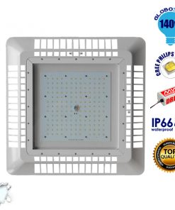 Φωτιστικό Οροφής για Βενζινάδικα Gas Station 140W 230V 19600lm 60° Αδιάβροχο IP65 Ψυχρό Λευκό 5000k GloboStar 02501