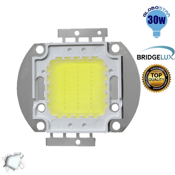 Υψηλής Ισχύος COB LED BRIDGELUX 30W 32V 3000lm Ψυχρό Λευκό 6000k GloboStar 46301 2 Υψηλής Ισχύος COB LED BRIDGELUX 30W 32V 3000lm Ψυχρό Λευκό 6000k GloboStar 46301