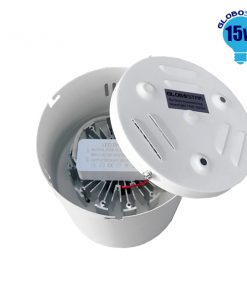 LED Φωτιστικό Σποτ Οροφής Down Light 15W 230V 2250lm 24° Θερμό Λευκό 3000k GloboStar 93000 8 afbb6b globostar led down light 15w back