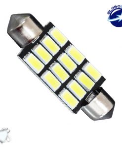 Σωληνωτός LED PCB 42mm με 12 SMD 5630 Samsung Chip Λευκό 6000k GloboStar 40182