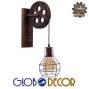 GloboStar® RYDON 01216 Vintage Industrial Φωτιστικό Τοίχου Απλίκα Μονόφωτο Καφέ Σκουριά Μεταλλικό Πλέγμα Φ15 x Μ24 x Π15 x Υ70cm 1 GloboStar® RYDON 01216 Vintage Industrial Φωτιστικό Τοίχου Απλίκα Μονόφωτο Καφέ Σκουριά Μεταλλικό Πλέγμα Φ15 x Μ24 x Π15 x Υ70cm