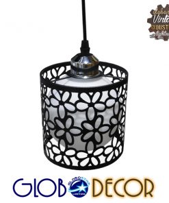 GloboStar® FELICIA 01247 Μοντέρνο Κρεμαστό Φωτιστικό Οροφής Τρίφωτο Μαύρο Μεταλλικό Πλέγμα με Λευκό Γυαλί Μ62 x Π15 x Υ19cm 10 b3c5a1 new led king fotistika 01246 01247 4