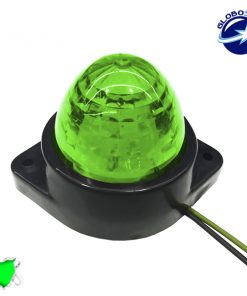 LED Πλευρικά Φώτα Όγκου Φορτηγών BULLET Αδιάβροχο IP66 6 SMD 24 Volt Πράσινο GloboStar 75482