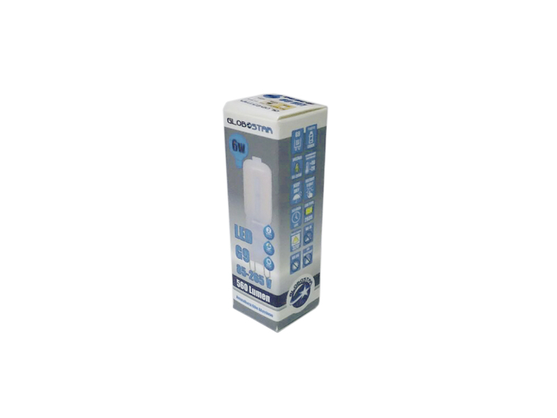 Λάμπα LED G9 6W 230V 590lm 320° Ψυχρό Λευκό 6000k GloboStar 07423 4 Λάμπα LED G9 6W 230V 590lm 320° Ψυχρό Λευκό 6000k GloboStar 07423 - Image 2