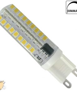 Λάμπα LED G9 72 SMD 2835 Σιλικόνης 5.5W 230V 490lm 320° Θερμό Λευκό 3000k Dimmable GloboStar 99379