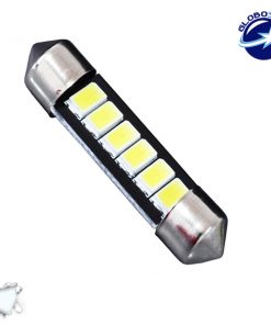 Σωληνωτός LED 42mm με 6 SMD 5630 Samsung Chip Λευκό 6000k GloboStar 40149