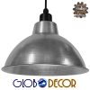 GloboStar® LOUVE 01178 Vintage Industrial Κρεμαστό Φωτιστικό Οροφής Μονόφωτο Ασημί Μεταλλικό Καμπάνα Φ39 x Y32cm 1 GloboStar® LOUVE 01178 Vintage Industrial Κρεμαστό Φωτιστικό Οροφής Μονόφωτο Ασημί Μεταλλικό Καμπάνα Φ39 x Y32cm