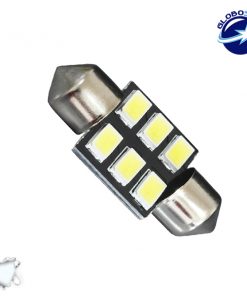 Σωληνωτός LED PCB 31mm με 6 SMD 5630 Samsung Chip Λευκό 6000k GloboStar 40179