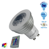 Λάμπα LED Σποτ GU10 5W 230V 325lm 35° με Ασύρματο Χειριστήριο RGB GloboStar 88965