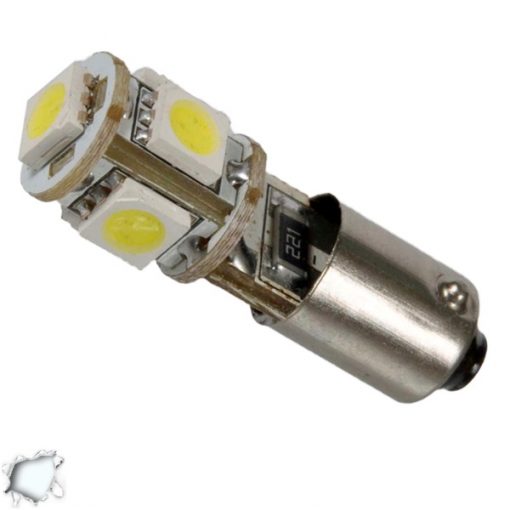 Λαμπτήρας LED Βa9s Can Bus με 5 SMD 5050 Ψυχρό Λευκό GloboStar 23000