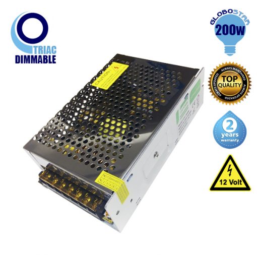 Triac LED Dimmable Τροφοδοτικό 200 Watt GloboStar 78563