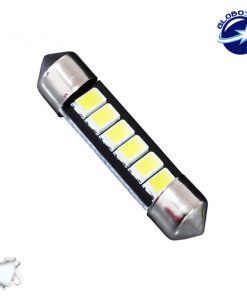 Σωληνωτός LED 39mm με 6 SMD 5630 Samsung Chip Λευκό 6000k GloboStar 40148