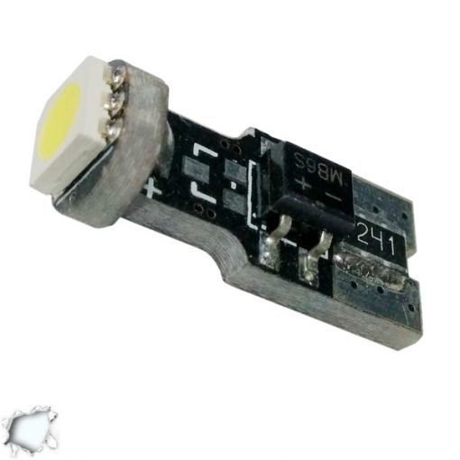 Λαμπτήρας LED T10 Can Bus με 1 SMD 5050 Ψυχρό Λευκό GloboStar 11150