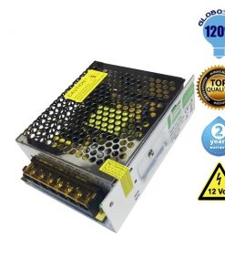 LED Ρυθμιζόμενο Τροφοδοτικό DC Switching 120W 12V 10 Ampere IP20 GloboStar 68830