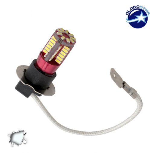 Λαμπτήρας LED H3 Can Bus με 57 SMD 4014 6000k GloboStar 40131