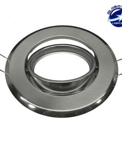 Χωνευτή Στρογγυλή Βάση για Spot Φ92 Νίκελ Ματ Κινούμενη GloboStar 90060