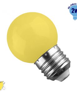 Λάμπα LED E27 G45 Mini Γλόμπος 2W 230V 260° Κίτρινο GloboStar 64007