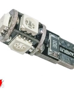 Λαμπτήρας LED T10 Can Bus με 5 SMD 5050 Κόκκινο GloboStar 81740