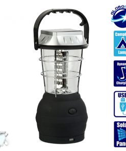 globostar camping solar usb lamp 6000k 3