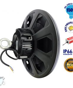 Κρεμαστό Φωτιστικό High Bay Οροφής UFO 150 Watt Ψυχρό Λευκό GloboStar 05501 8 globostar down led ufo hihg bay 150w 2