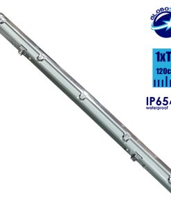 Alternative view of 1 x 120cm Πλαστικό Σκαφάκι για Λάμπα Φθορίου LED Τροφοδοσίας Ενός Άκρου Αδιάβροχο IP65 GloboStar 40003