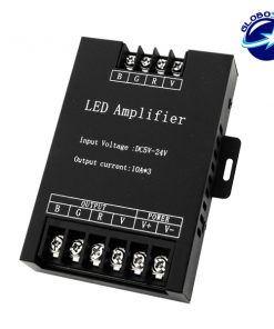 LED RGB Ενισχυτής Σήματος Αλουμινίου 5v (150w) - 12v (360w) - 24v (720w) GloboStar 04037