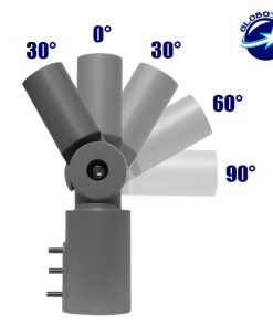 Μεταλλική Ρυθμιζόμενη Βάση για Φωτιστικό Δρόμου 30-90 Μοίρες GloboStar 08870 10 street lights base 2