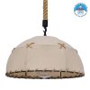 GloboStar® ANTOINETTE 01028 Vintage Κρεμαστό Φωτιστικό Οροφής Μονόφωτο με Μπεζ Σχοινί και Καπέλο Φ35 x Y20cm 1 GloboStar® ANTOINETTE 01028 Vintage Κρεμαστό Φωτιστικό Οροφής Μονόφωτο με Μπεζ Σχοινί και Καπέλο Φ35 x Y20cm
