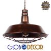 GloboStar® BARN 01045 Vintage Industrial Κρεμαστό Φωτιστικό Οροφής Μονόφωτο Καφέ Σκουριά Μεταλλικό Καμπάνα Φ46 x Y25cm 1 GloboStar® BARN 01045 Vintage Industrial Κρεμαστό Φωτιστικό Οροφής Μονόφωτο Καφέ Σκουριά Μεταλλικό Καμπάνα Φ46 x Y25cm