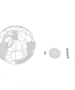 GloboStar® EARTH 30CM 01382 Vintage Industrial Κρεμαστό Φωτιστικό Οροφής Μονόφωτο Λευκό Μεταλλικό Πλέγμα Φ30 x Υ30cm 17 GloboStar® EARTH 30CM 01382 Vintage Industrial Κρεμαστό Φωτιστικό Οροφής Μονόφωτο Λευκό Μεταλλικό Πλέγμα Φ30 x Υ30cm 8