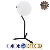 GloboStar® ELFIS BLACK 01100 Μοντέρνο Επιτραπέζιο Φωτιστικό Πορτατίφ Μονόφωτο Μαύρο Μεταλλικό με Λευκό Γυαλί Φ15 x Υ43cm 1 GloboStar® ELFIS BLACK 01100 Μοντέρνο Επιτραπέζιο Φωτιστικό Πορτατίφ Μονόφωτο Μαύρο Μεταλλικό με Λευκό Γυαλί Φ15 x Υ43cm