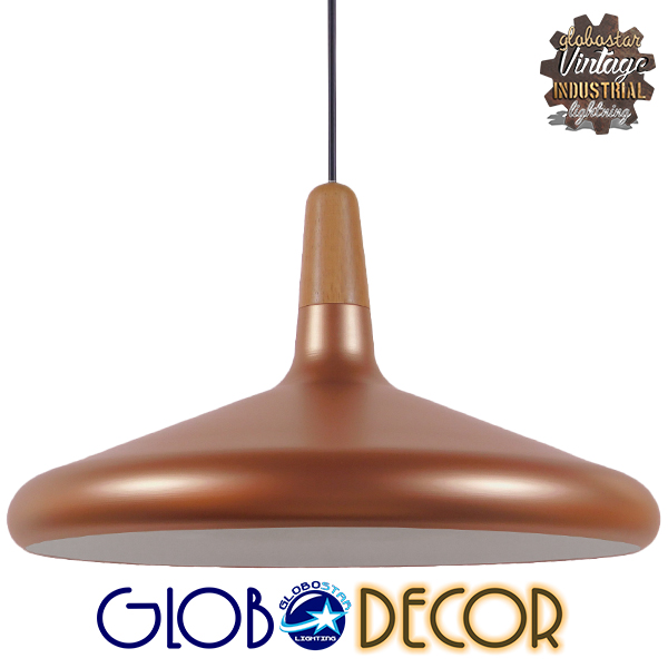GloboStar® FERCLA 01223 Μοντέρνο Κρεμαστό Φωτιστικό Οροφής Μονόφωτο Χάλκινο Μεταλλικό Καμπάνα Φ39 x Y23cm 3 GloboStar® FERCLA 01223 Μοντέρνο Κρεμαστό Φωτιστικό Οροφής Μονόφωτο Χάλκινο Μεταλλικό Καμπάνα Φ39 x Y23cm