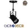 GloboStar® HOLLYWOOD 01153 Vintage Φωτιστικό Οροφής Μονόφωτο Μαύρο Μεταλλικό Ράγα Φ10 x Y35.5CM 2 GloboStar® HOLLYWOOD 01153 Vintage Φωτιστικό Οροφής Μονόφωτο Μαύρο Μεταλλικό Ράγα Φ10 x Y35.5CM