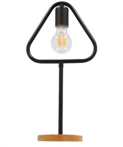 GloboStar® HONOR TRIANGLE 01436 Μοντέρνο Επιτραπέζιο Φωτιστικό Πορτατίφ Μονόφωτο Μαύρο Μεταλλικό με Ξύλινη Βάση Δρυς Μ20 x Π20 x Υ40cm 13 GloboStar® HONOR TRIANGLE 01436 Μοντέρνο Επιτραπέζιο Φωτιστικό Πορτατίφ Μονόφωτο Μαύρο Μεταλλικό με Ξύλινη Βάση Δρυς Μ20 x Π20 x Υ40cm 4