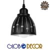 GloboStar® HUNTON 01476 Μοντέρνο Κρεμαστό Φωτιστικό Οροφής Μονόφωτο Μεταλλικό Μαύρο Λευκό Καμπάνα Φ13 x Υ14cm 1 GloboStar® HUNTON 01476 Μοντέρνο Κρεμαστό Φωτιστικό Οροφής Μονόφωτο Μεταλλικό Μαύρο Λευκό Καμπάνα Φ13 x Υ14cm