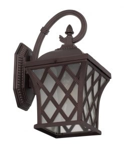 GloboStar® LELIA 01251 Vintage Φωτιστικό Τοίχου Απλίκα Μονόφωτο Σκούρο Καφέ Μεταλλικό Πλέγμα Μ24 x Π19 x Υ37cm 16 GloboStar® LELIA 01251 Vintage Φωτιστικό Τοίχου Απλίκα Μονόφωτο Σκούρο Καφέ Μεταλλικό Πλέγμα Μ24 x Π19 x Υ37cm 4