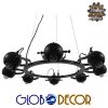 GloboStar® LINNYA 01219 Μοντέρνο Industrial Κρεμαστό Φωτιστικό Οροφής Πολύφωτο Μαύρο Μεταλλικό Πολυέλαιος με Κινούμενα Σποτ Φ66 x Y10cm 1 GloboStar® LINNYA 01219 Μοντέρνο Industrial Κρεμαστό Φωτιστικό Οροφής Πολύφωτο Μαύρο Μεταλλικό Πολυέλαιος με Κινούμενα Σποτ Φ66 x Y10cm