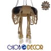 GloboStar® MARBELLA 01116 Vintage Industrial Κρεμαστό Φωτιστικό Οροφής Πολύφωτο Μαύρο με Μπεζ Σχοινι Φ60 x Y60cm 1 GloboStar® MARBELLA 01116 Vintage Industrial Κρεμαστό Φωτιστικό Οροφής Πολύφωτο Μαύρο με Μπεζ Σχοινι Φ60 x Y60cm