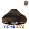 GloboStar® MILOS 01291 Vintage Κρεμαστό Φωτιστικό Οροφής Μονόφωτο 3D από Επεξεργασμένο Σκληρό Καφέ Χαρτόνι Καμπάνα Φ35 x Y22cm 1 GloboStar® MILOS 01291 Vintage Κρεμαστό Φωτιστικό Οροφής Μονόφωτο 3D από Επεξεργασμένο Σκληρό Καφέ Χαρτόνι Καμπάνα Φ35 x Y22cm